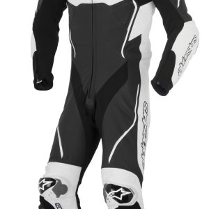 Alternative view of ALPINESTARS MENS ATEM 1 PIECE RACE SUIT - BLACK/WHITE SI-710
