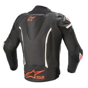 Alternative view of ALPINESTARS GP PRO V2 TECH AIR JACKET BLACK WHITE FLURO RED SI-901