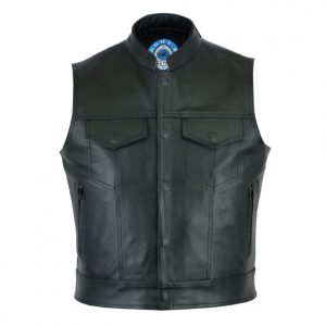 Alternative view of JOHNNY REB MENS PACIFIC LEATHER VEST - BLACK SI-805