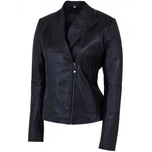 Ladies Black Sheep Leather Jacket SI-505