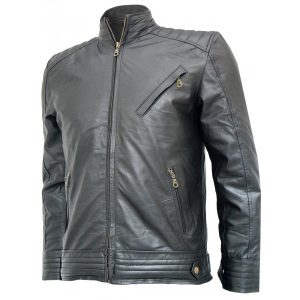 Bourne Legacy Jeremy Renner Black Leather Jacket SI-108