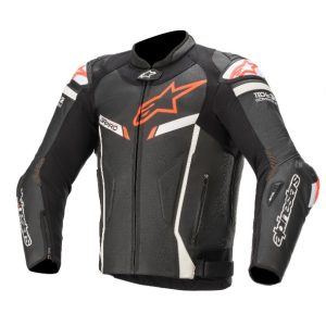 ALPINESTARS GP PRO V2 TECH AIR JACKET BLACK WHITE FLURO RED SI-901