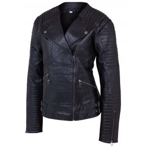 Alternative view of Women's Leather Quilted Jacket SI-501